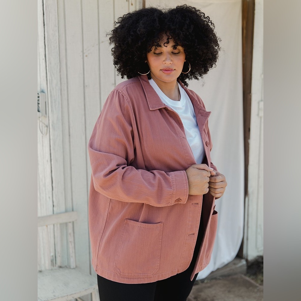 Tradlands FIELD CHORE COAT in CLAY (4X)